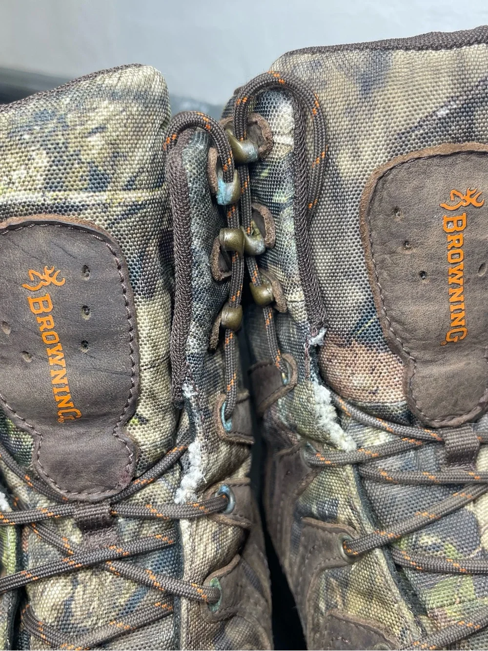 Browning Men’s Size 8 Camo Hunting Boots Waterproof Insulated Outdoor Hiking